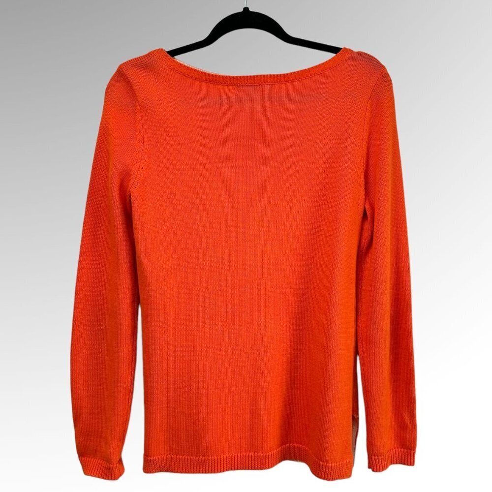 Lauren By Ralph Lauren Red Sweater With Floral Design Size M - Picture 2 of 7